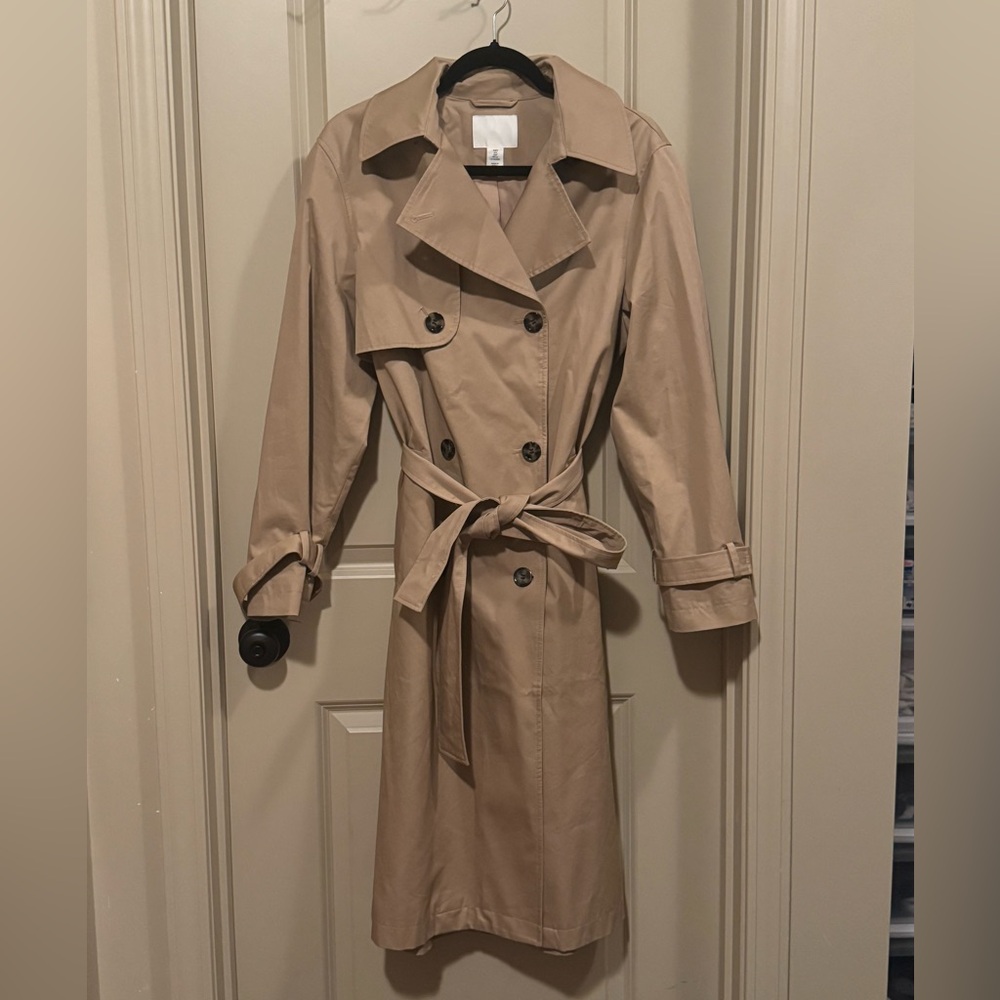 H&M Cotton Twill Trenchcoat - Picture 2 of 4